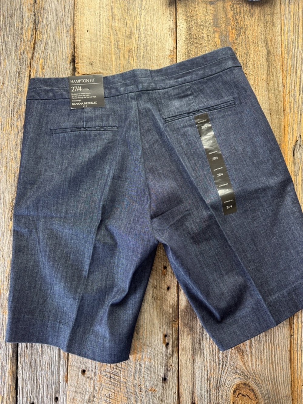 Banana Republic Blue Denim Bermuda Short Size 27 NWOT - Picture 5 of 10
